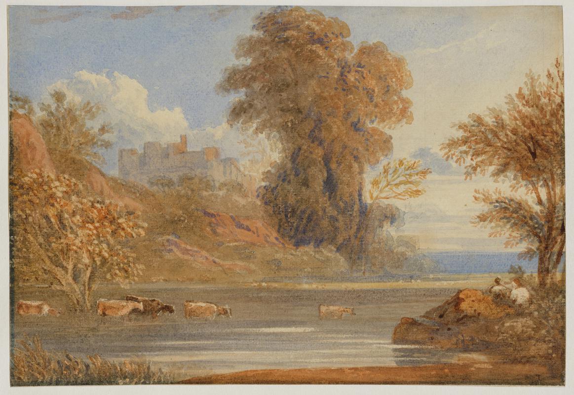 River Scene with Castle