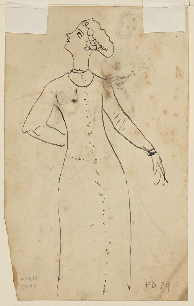 Woman in evening dress