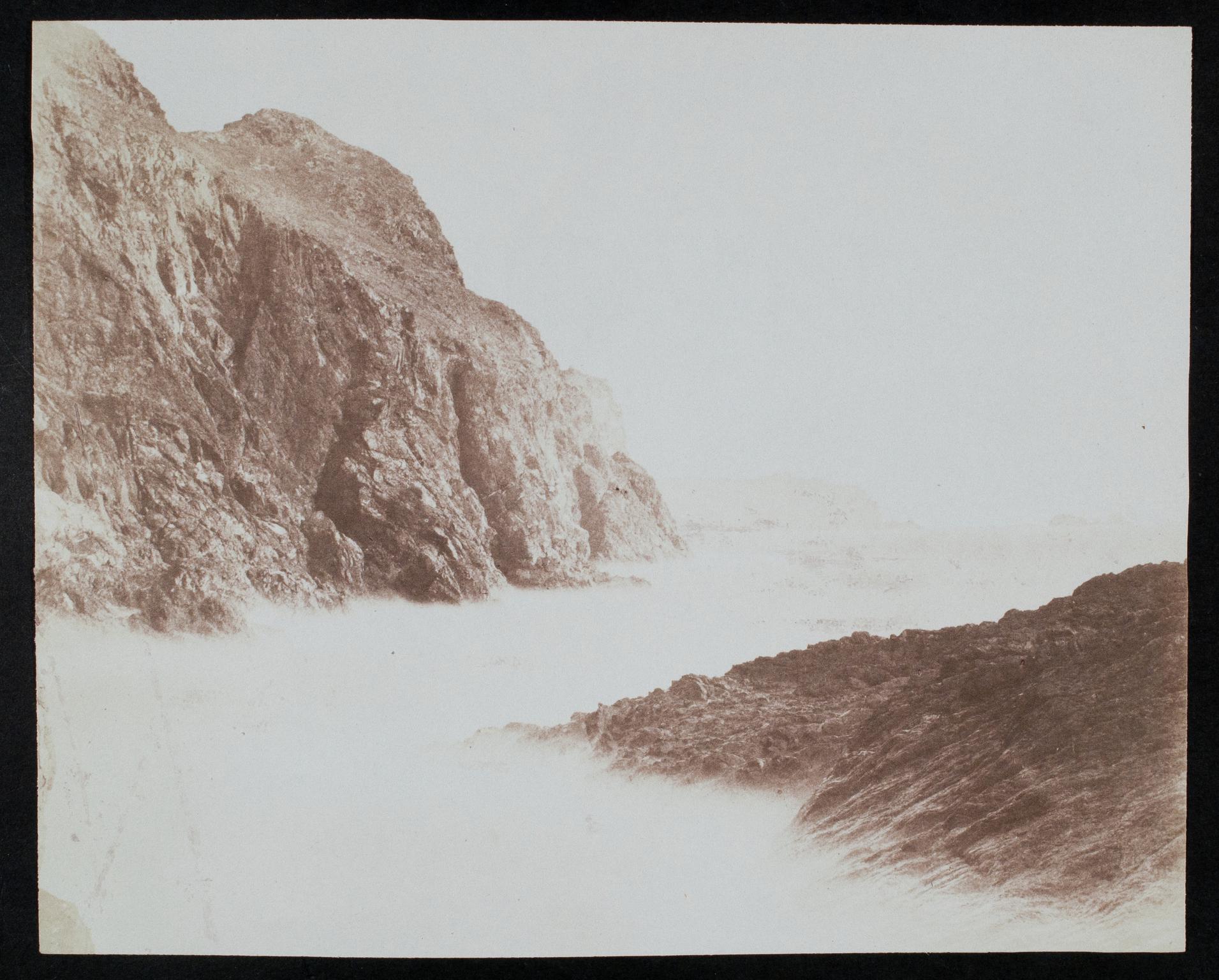Cliffs and sea, photograph