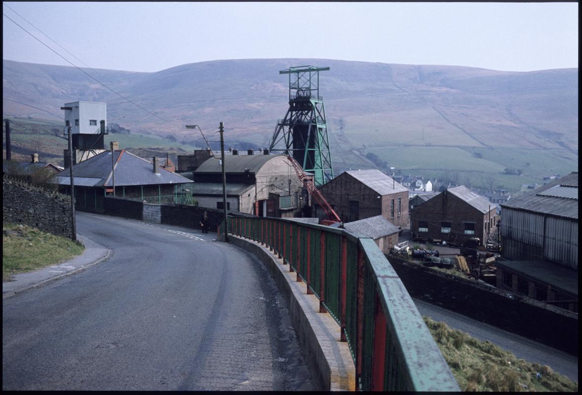 Colour film slide showing a general view of Western Colliery.
