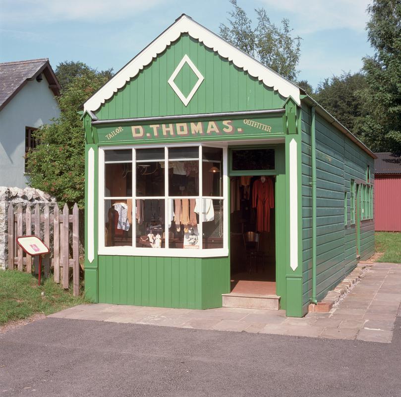 D. Thomas, Cross Inn, tailor&#039;s shop, Museum of Welsh Life