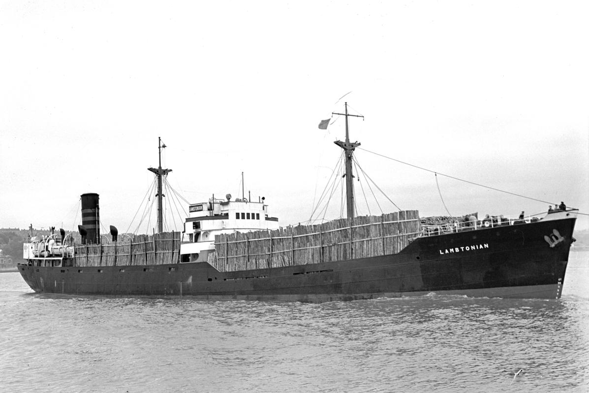 S.S. LAMBTONIAN, glass negative