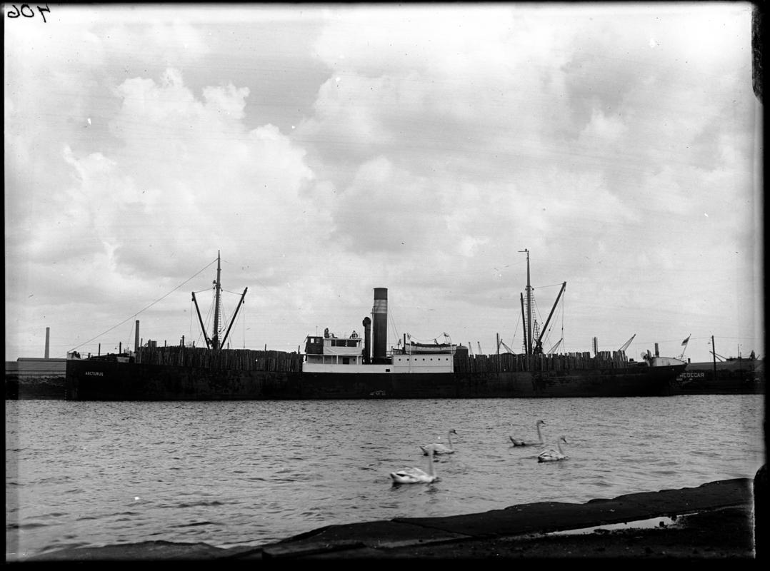 S.S. ARCTURUS, glass negative
