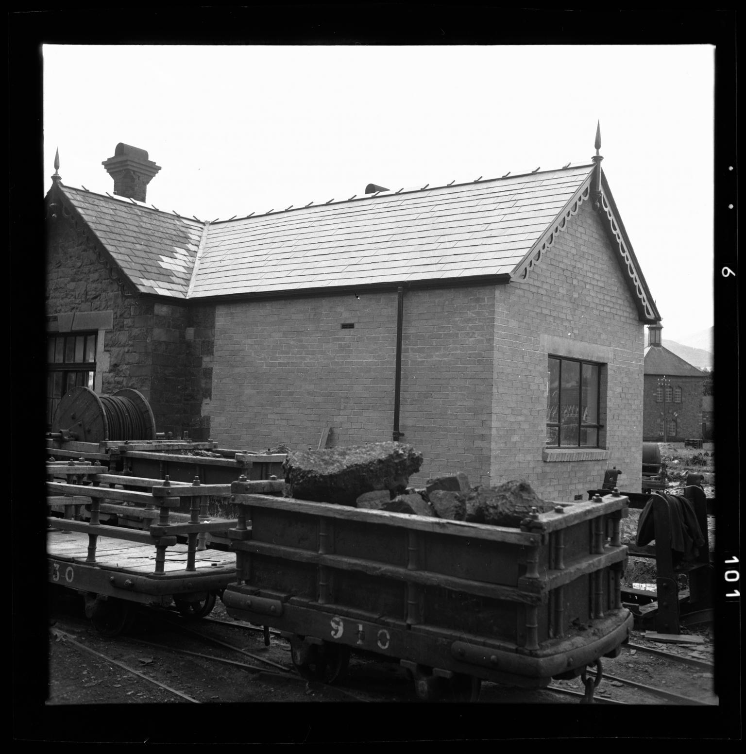 Padarn Railway building, film negative