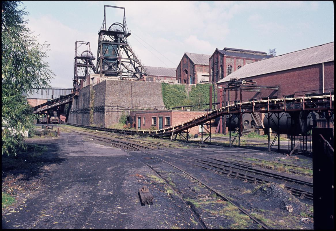 Colour film slide showing a general view of Celynen North Colliery, 11 October 1975.