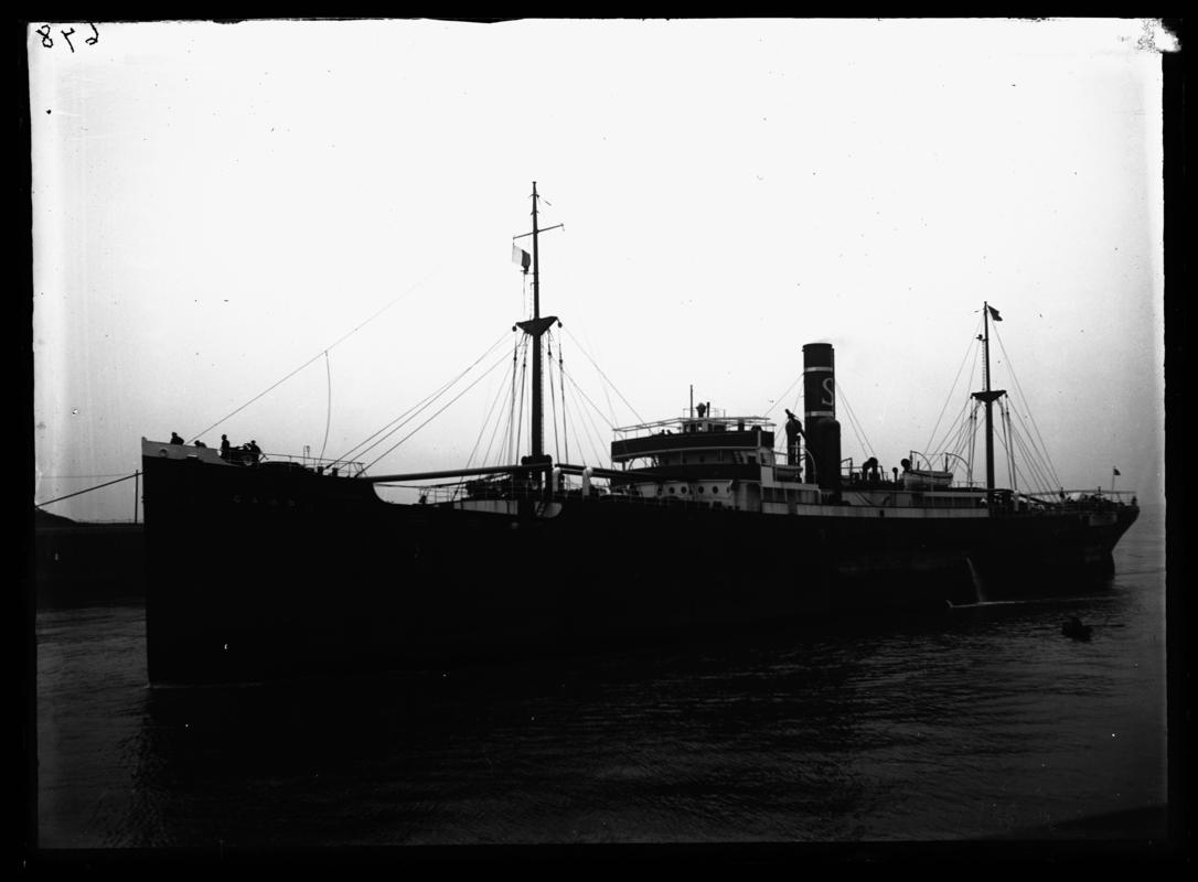 3/4 starboard bow view of S.S. CAMPUS, c.1936