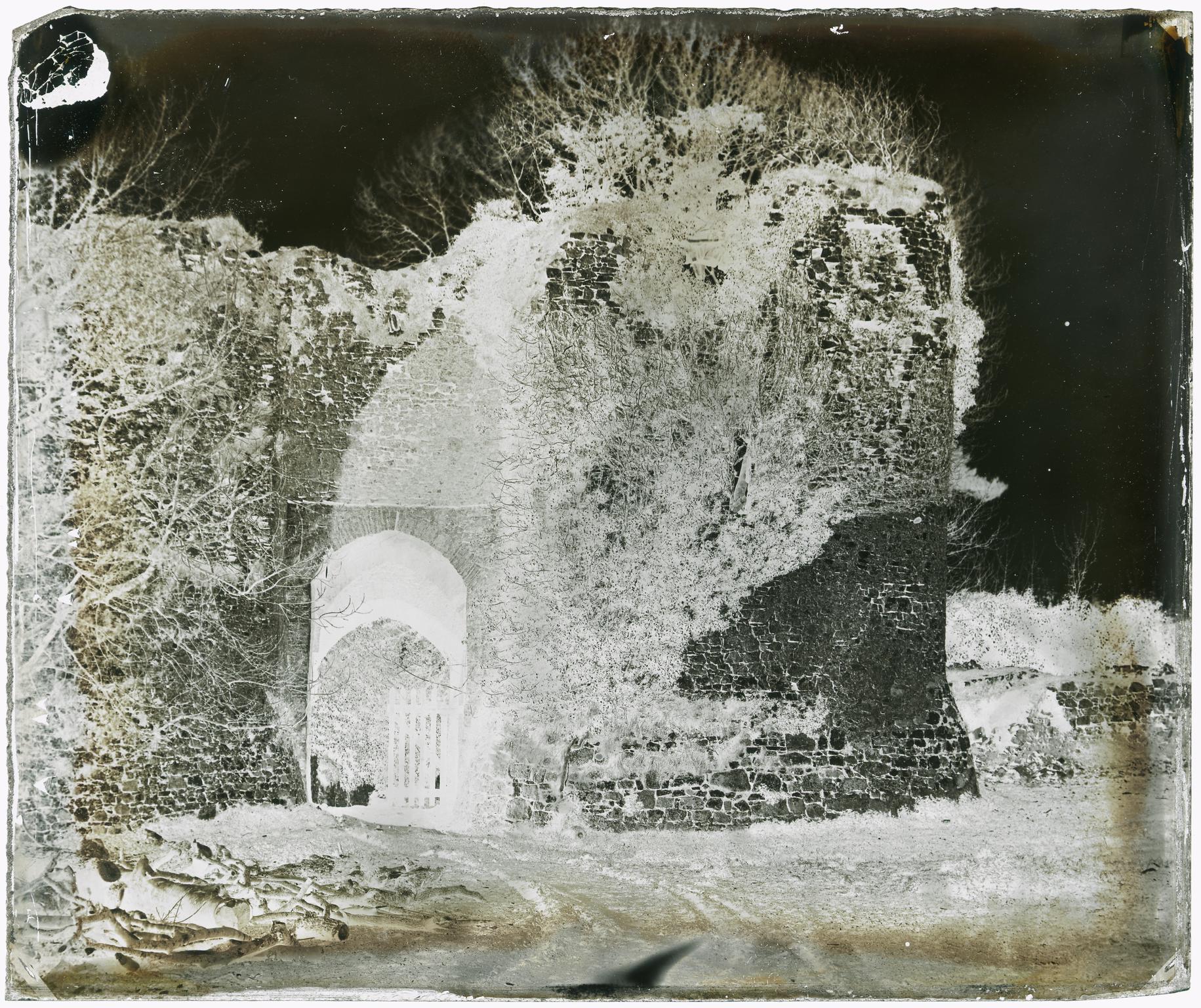 Penrice Castle, glass negative