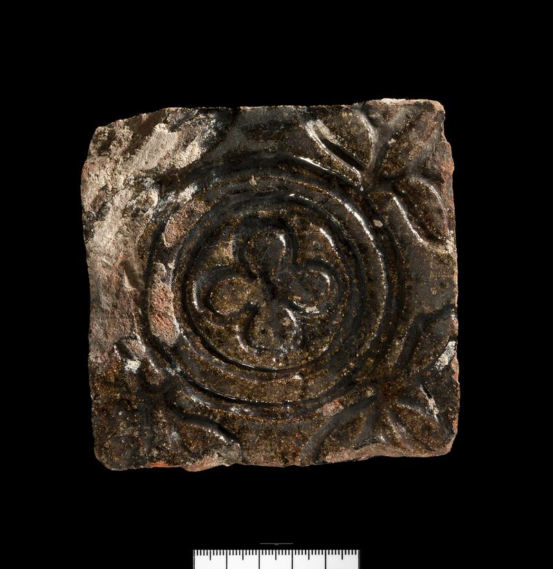 Medieval ceramic floor tile