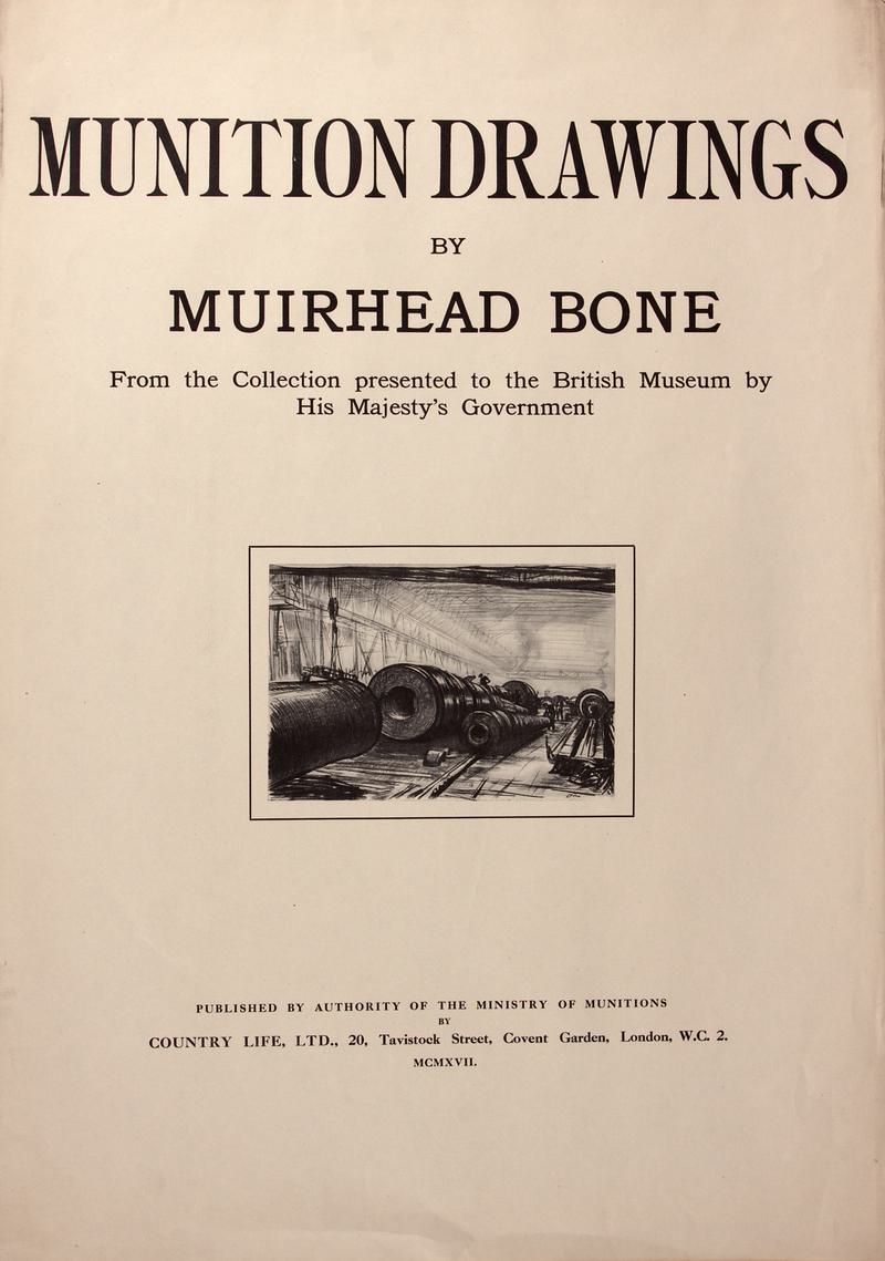 Munition Drawings by Muirhead Bone