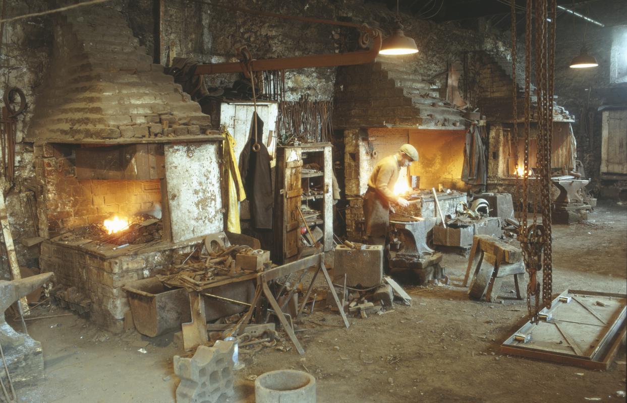 Interior view of the Blackmith&#039;s shop at Big Pit