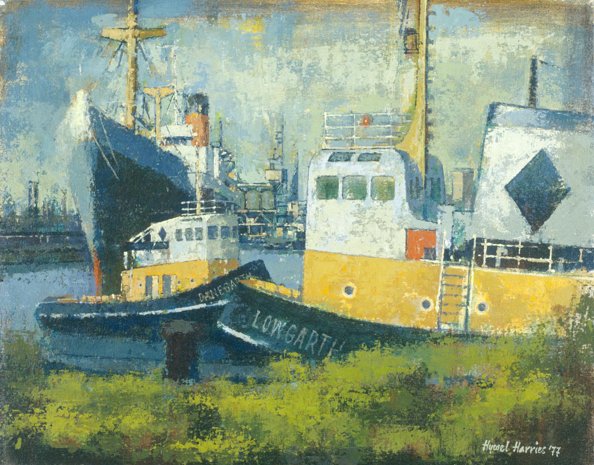 The Tugboats LOWGARTH and DANEGARTH at Cardiff (painting)