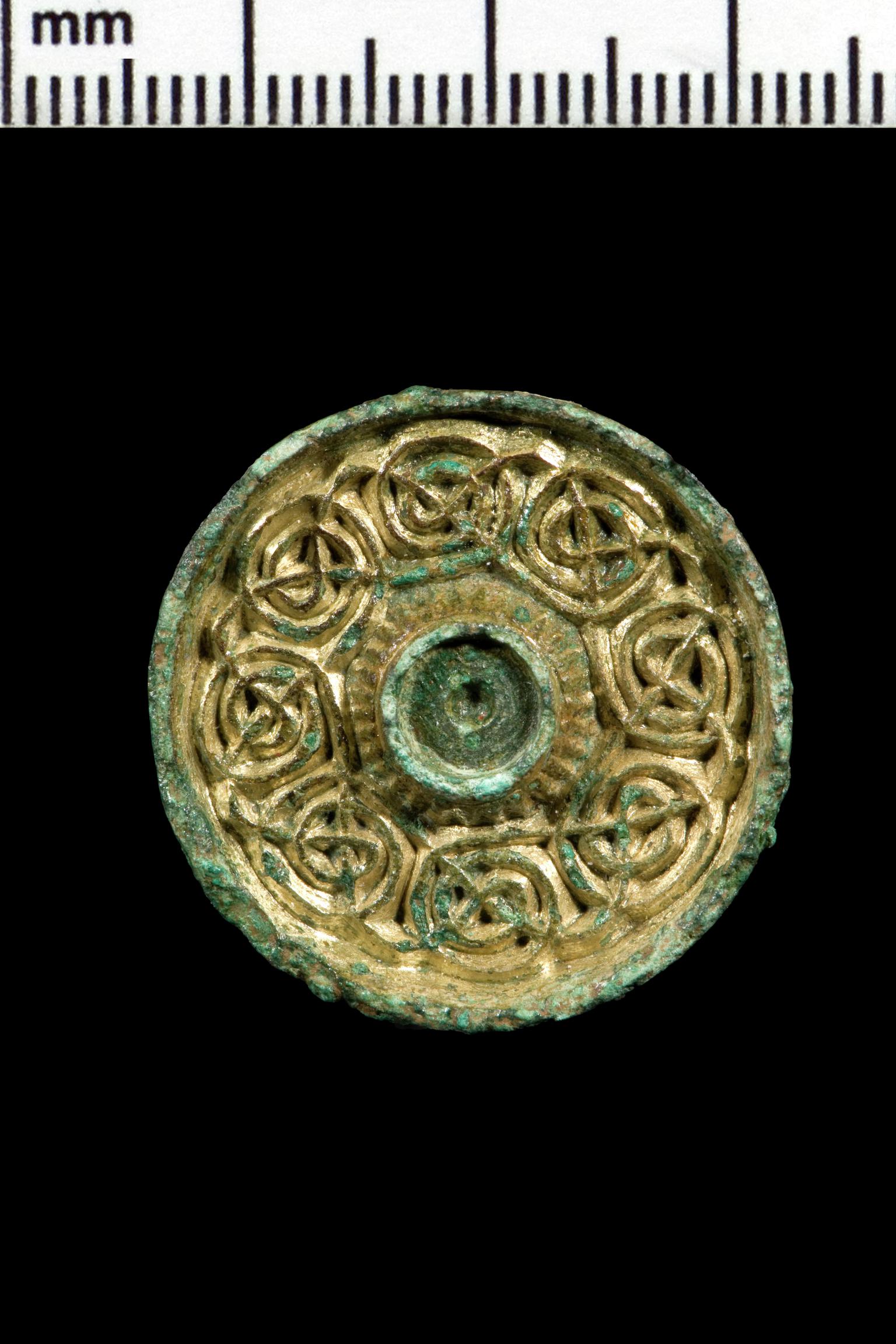Early Medieval copper alloy shrine mount