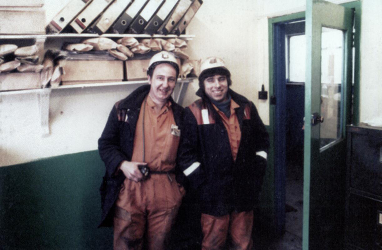 Electrical engineers, Abertillery New Mine, photo