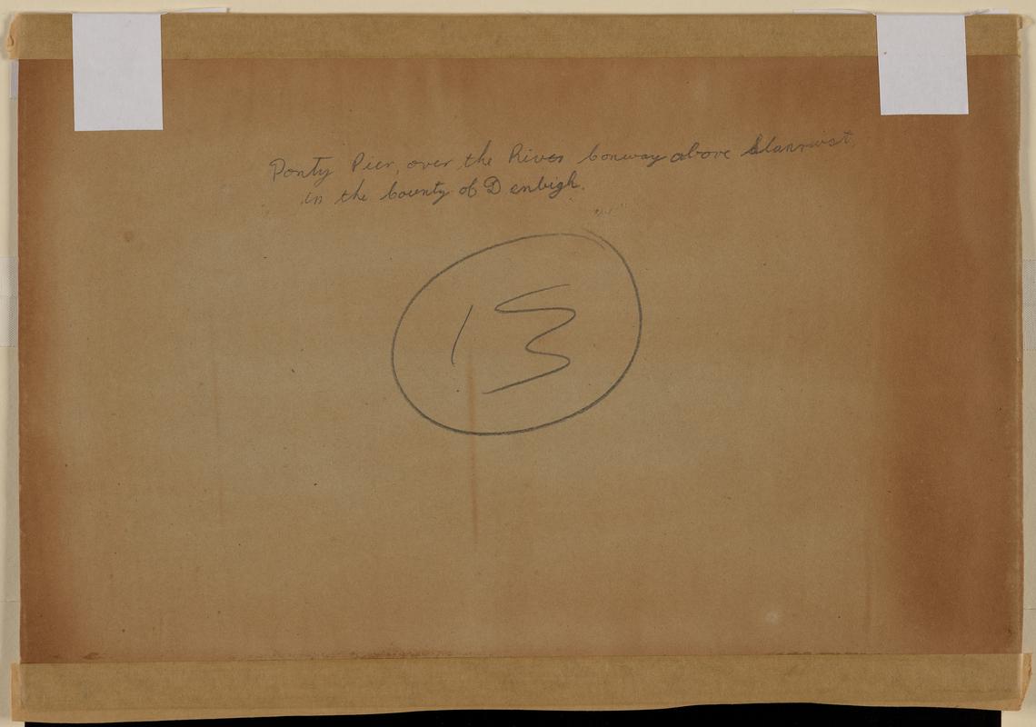 Pont y Pair over the River Conwy above Llanrwst in the county of Denbigh