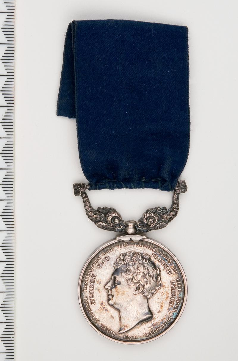 RNLI silver medal J Pearse 1857
