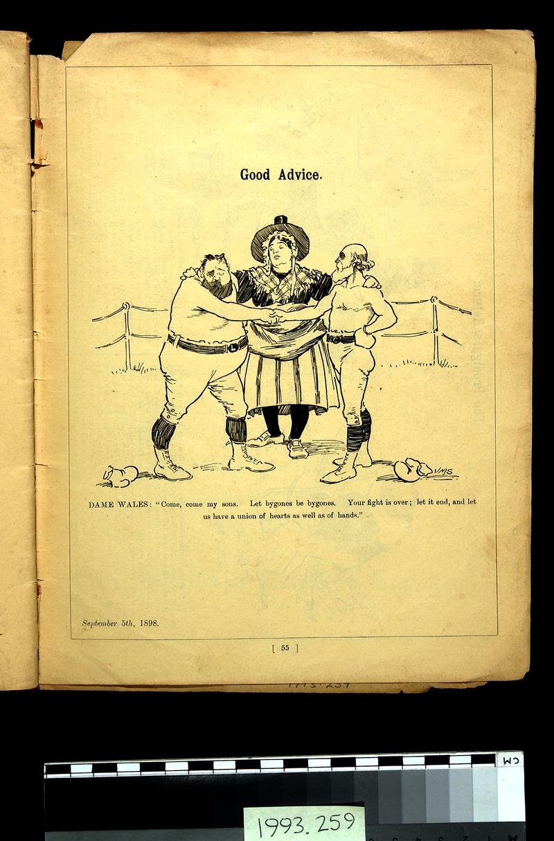 Cartoons of the Welsh Coal Strike April 1st to Sept. 1st, 1898 (booklet)