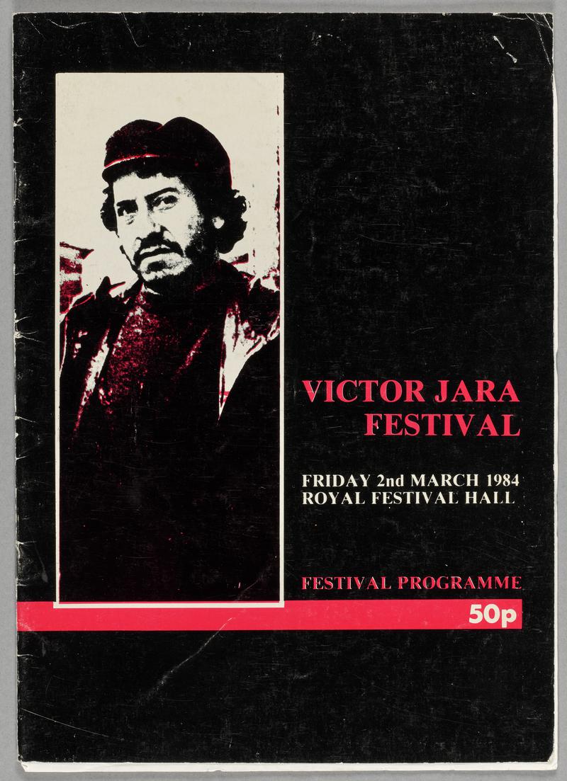 Victor Jara Festival programme, 2 March 1984