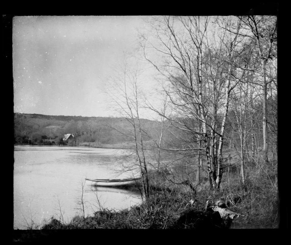 Penllergare, lower lake, paper negative