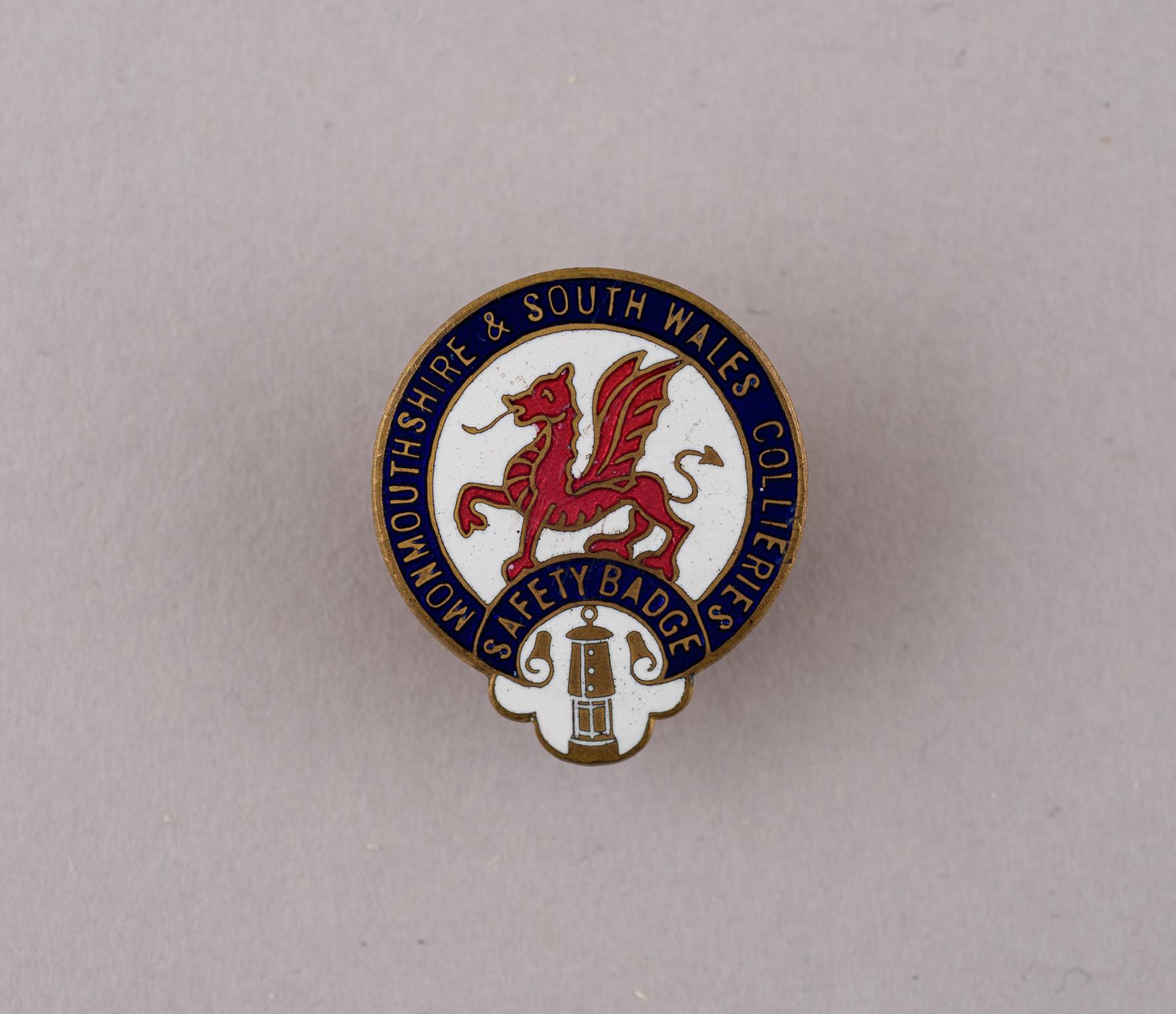 Monmouthshire & South Wales Collieries Safety Badge