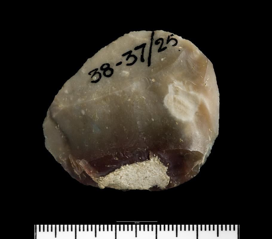 Early Bronze Age flint arrowhead roughout barbed and tanged