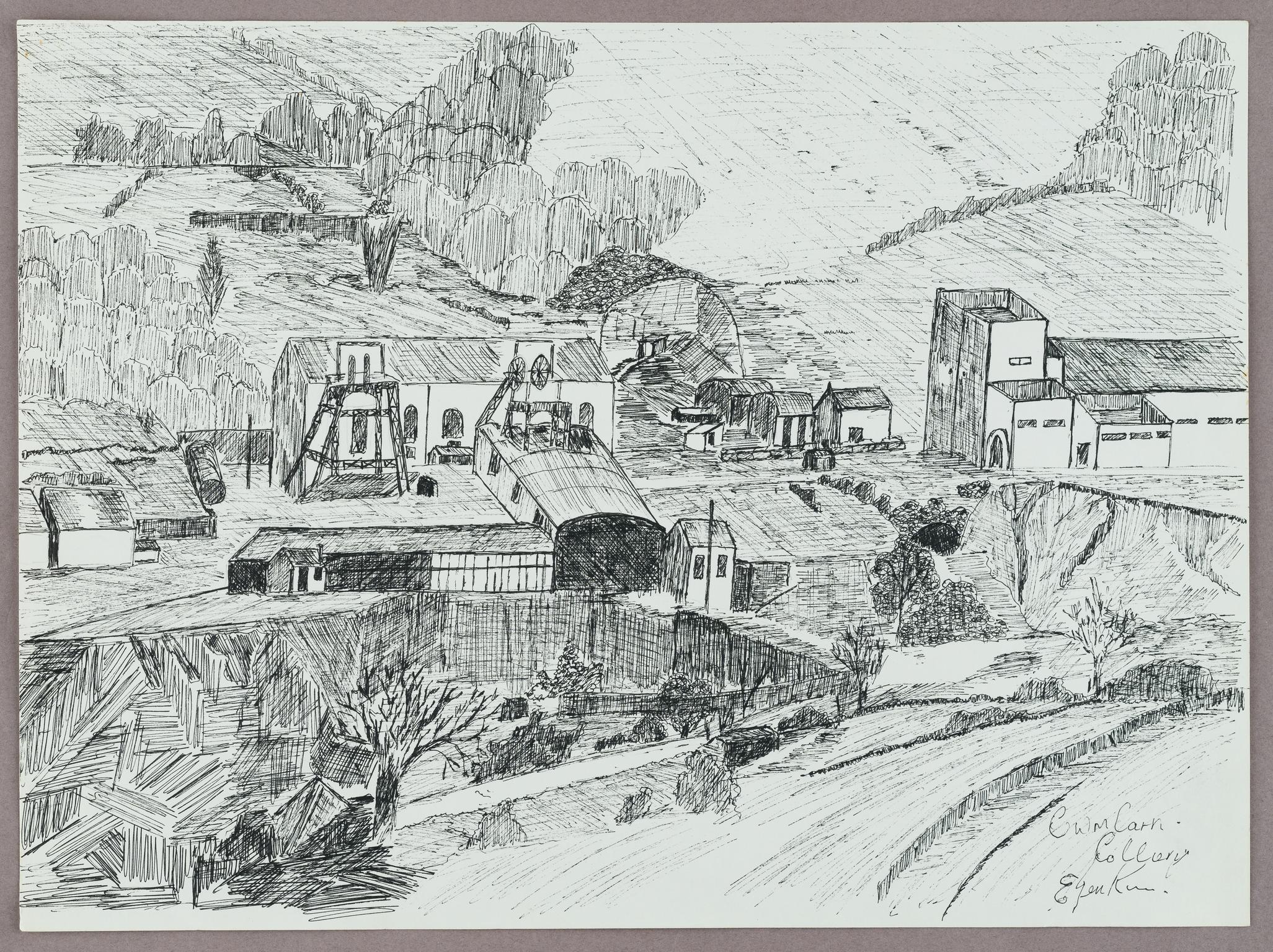 CwmCarn Colliery (drawing)