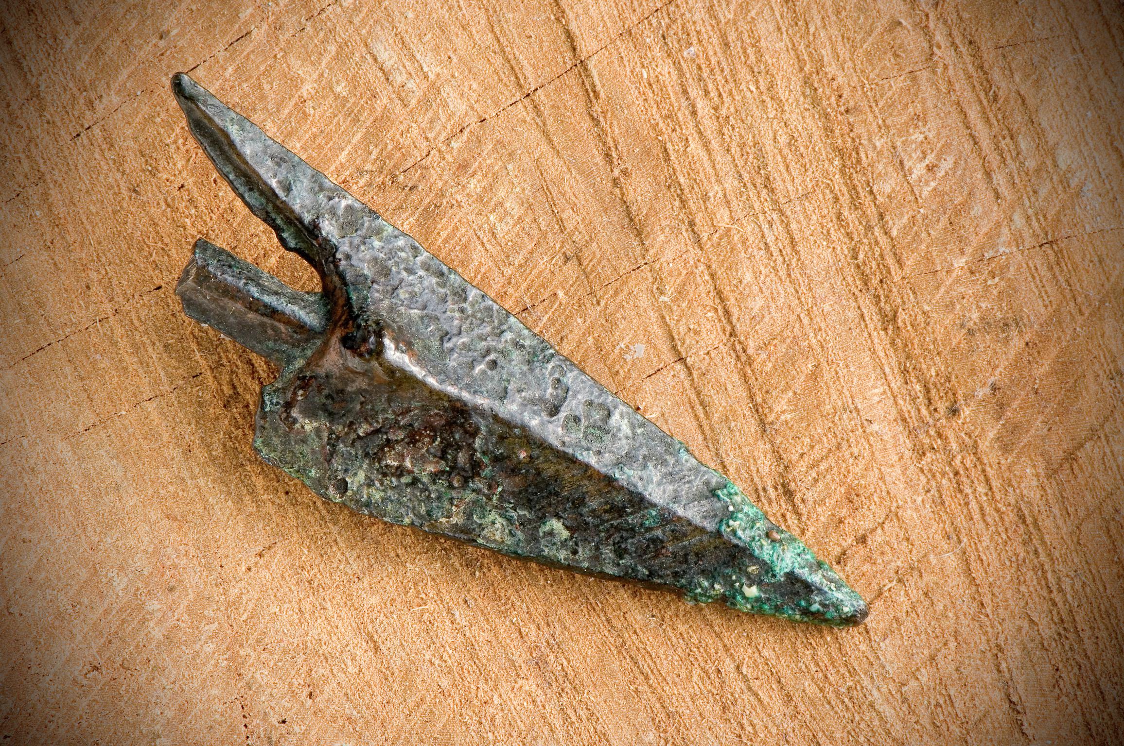 Late Bronze Age bronze arrowhead