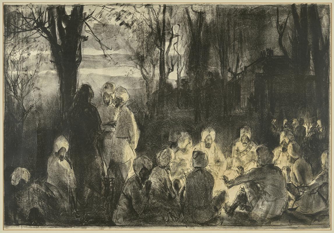 British Indians in the grounds of a French Chateau