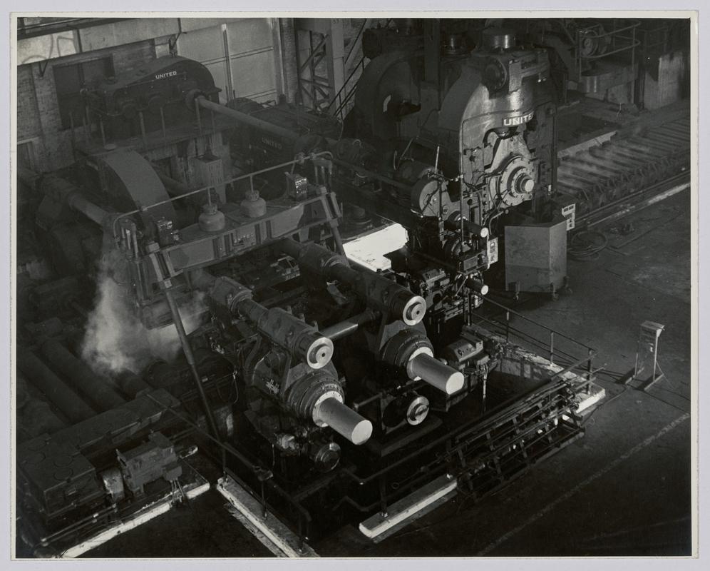 Hot Rolling Mill (Steel) - Photograph of steelworks and South Wales