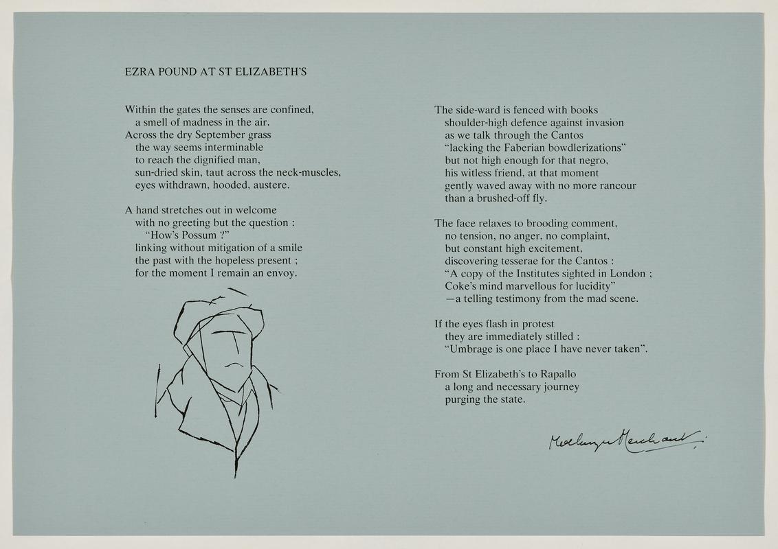 Ezra Pound at St Elizabeth&#039;s