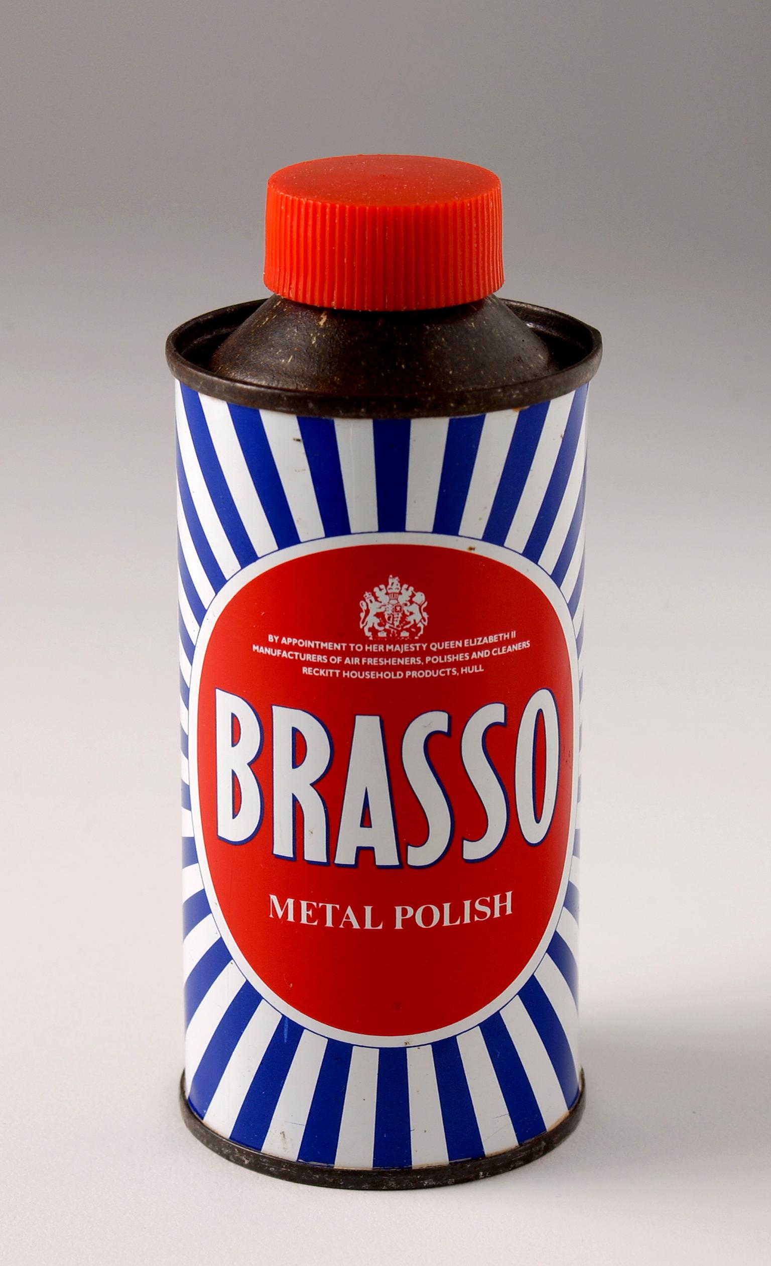 Brasso metal polish tin