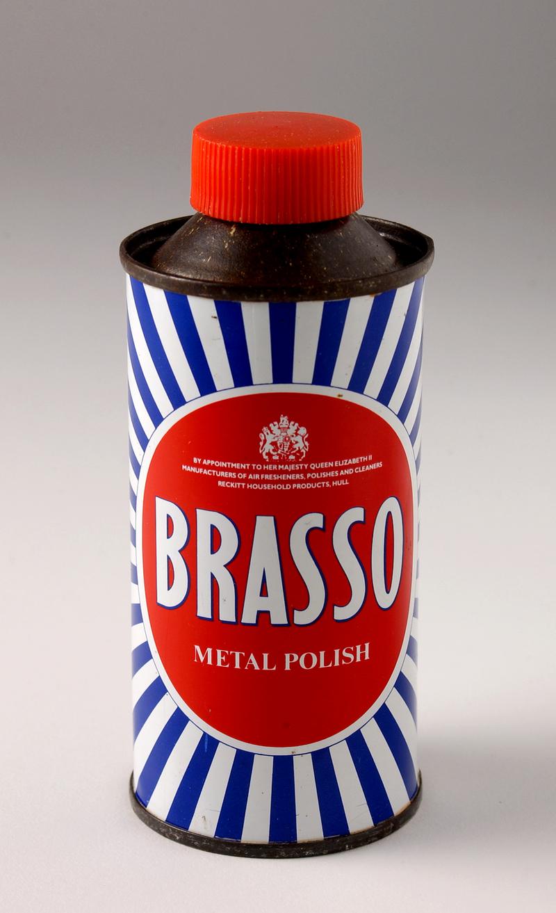 &quot;Brasso&quot; metal polish tin can