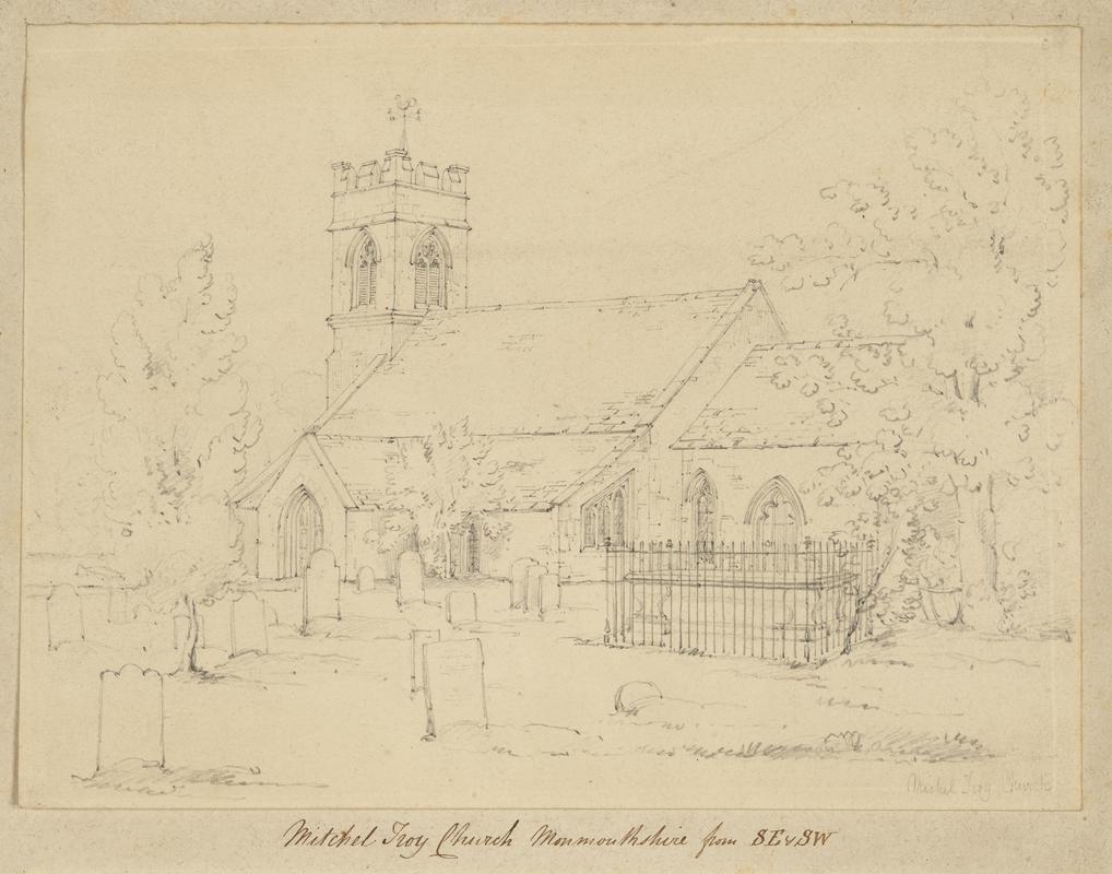 Mitchel Troy Church, Monmouthshire from S.E.