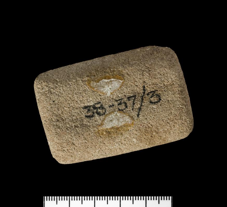 Early Bronze Age stone arrowshaft smoother