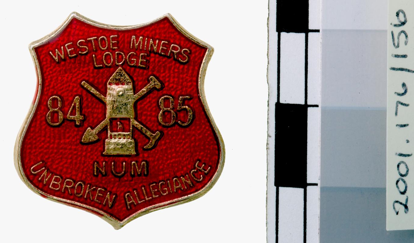 N.U.M Durham Area badge