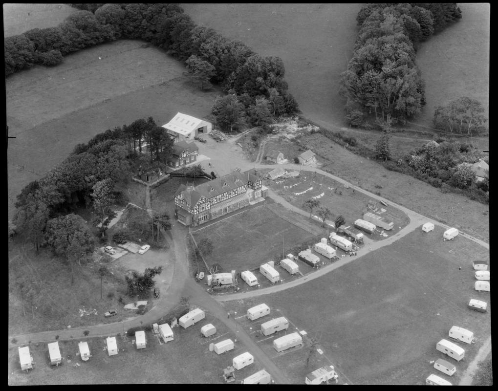 Aerial view of caravan site, Sully.