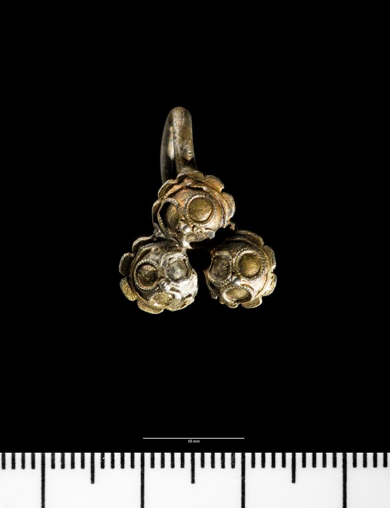 Post-Medieval silver-gilt dress-hook from Llanharan