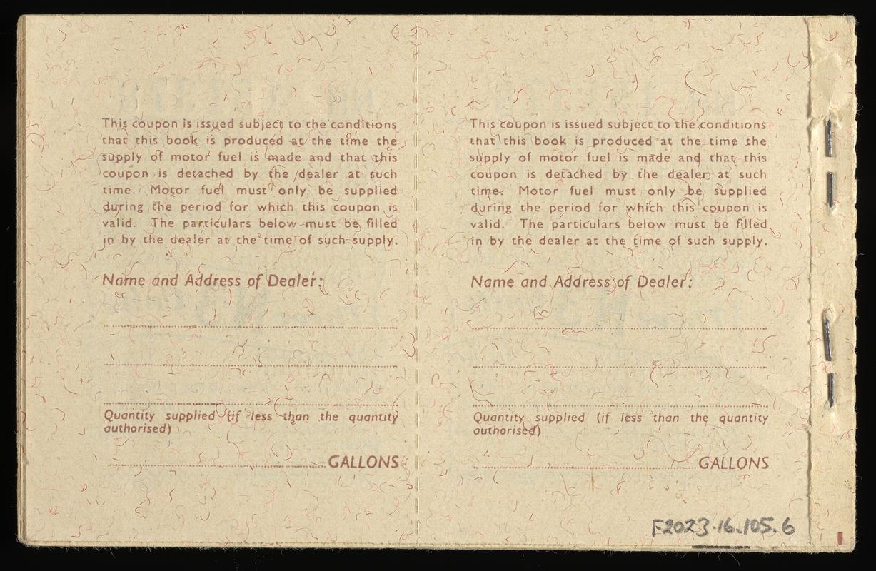 Ration book/card