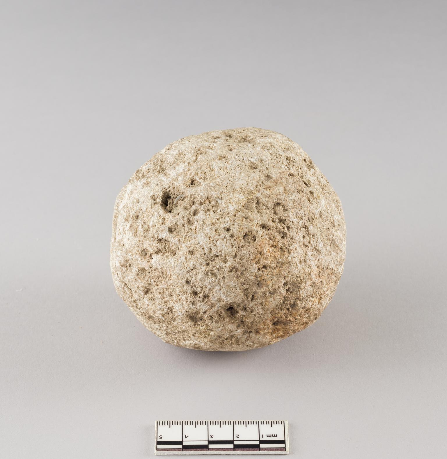 Roman Bath Stone ballista ball