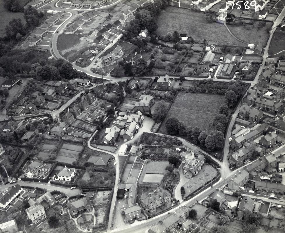 Aerial view of Welshpool