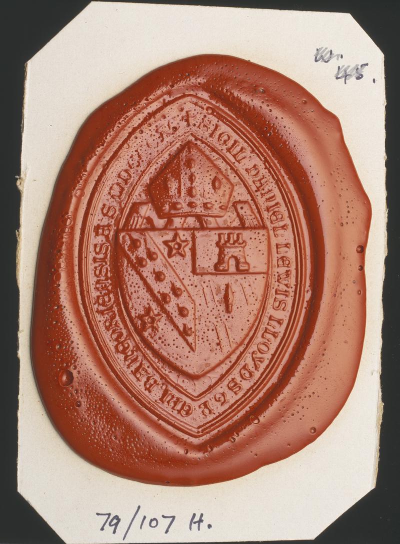 seal: D.L. Lloyd, Bishop of Bangor, W46