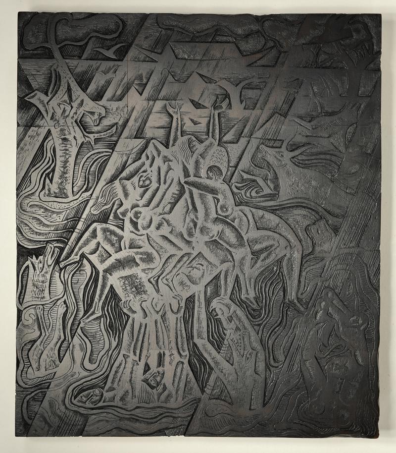 The Drowning of the Wicked, Wood Block - Printing Block