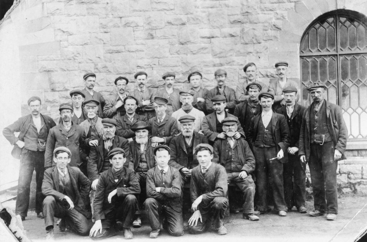 28 staff members who worked at Dinorwig Quarry Workshops, Llanberis