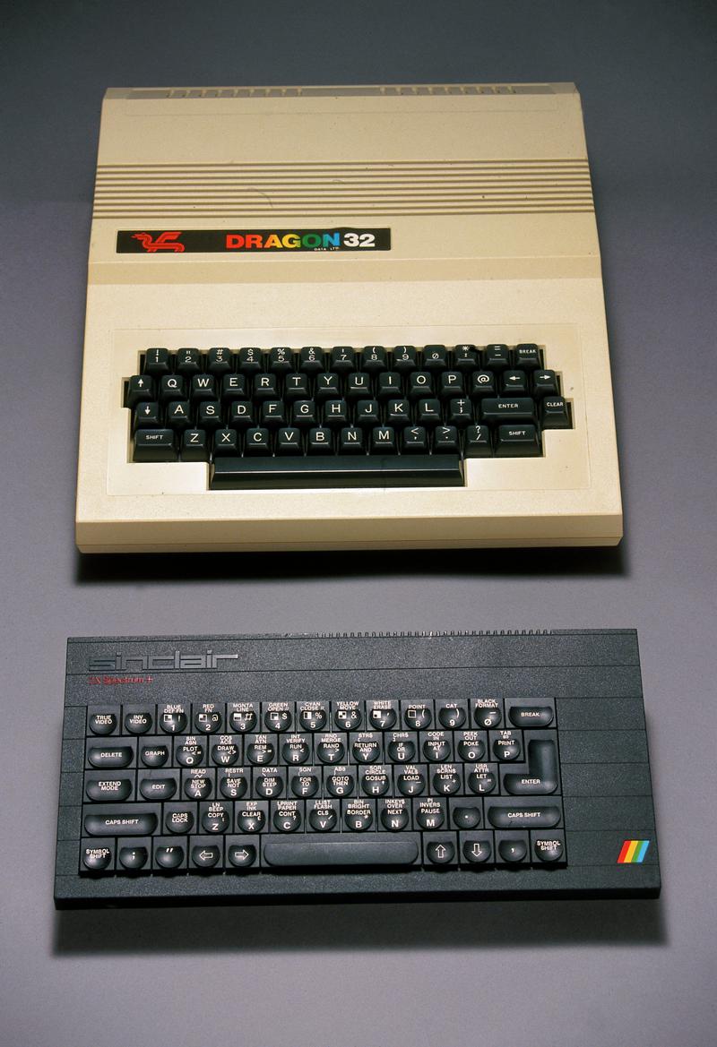 Dragon 32 and Sinclair ZX Spectrum computers