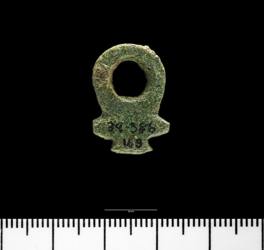 Roman copper alloy lorica segmentata tie ring