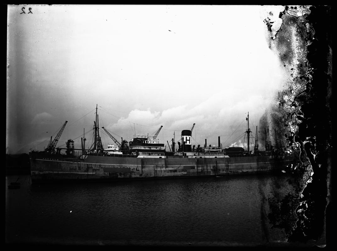 S.S. HARCALO, glass negative