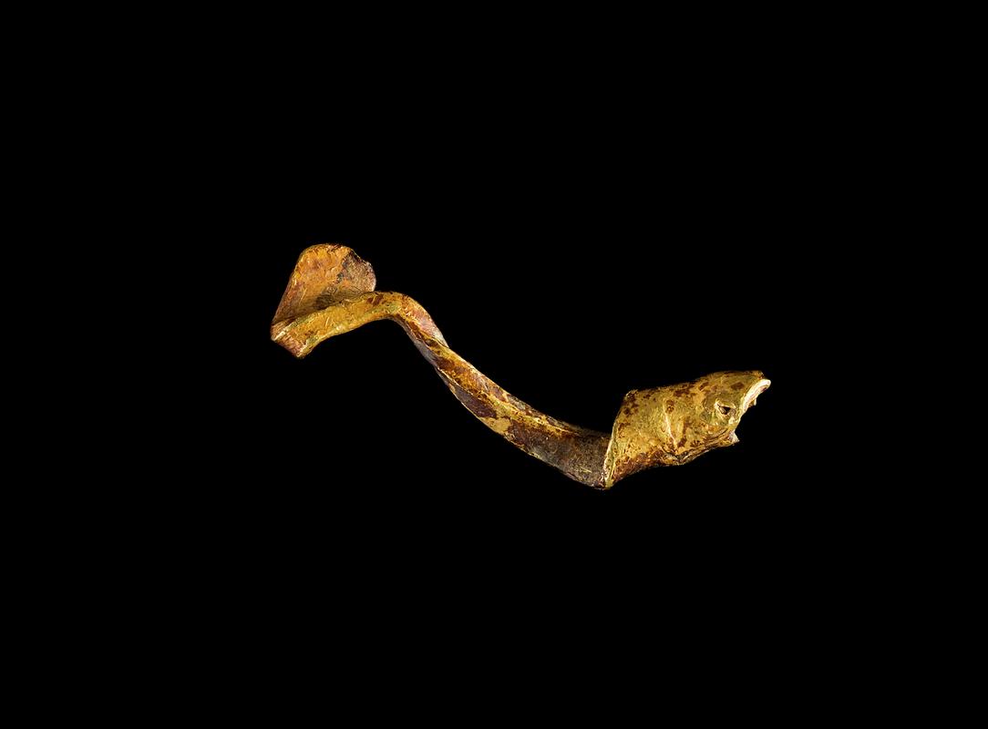 Middle Bronze Age - gold ribbon torc terminal