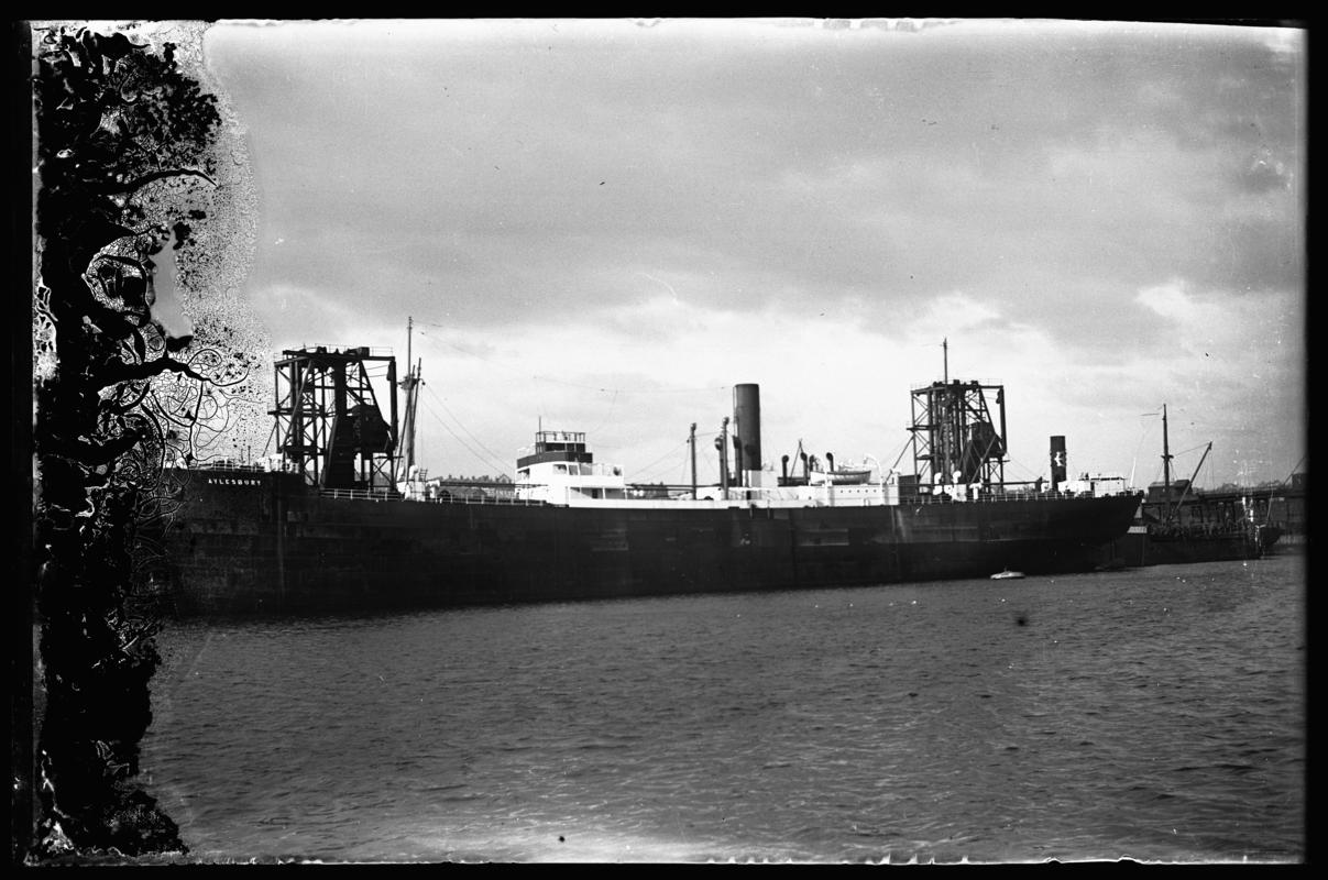 Port broadside view of S.S. AYLESBURY, c.1936.
