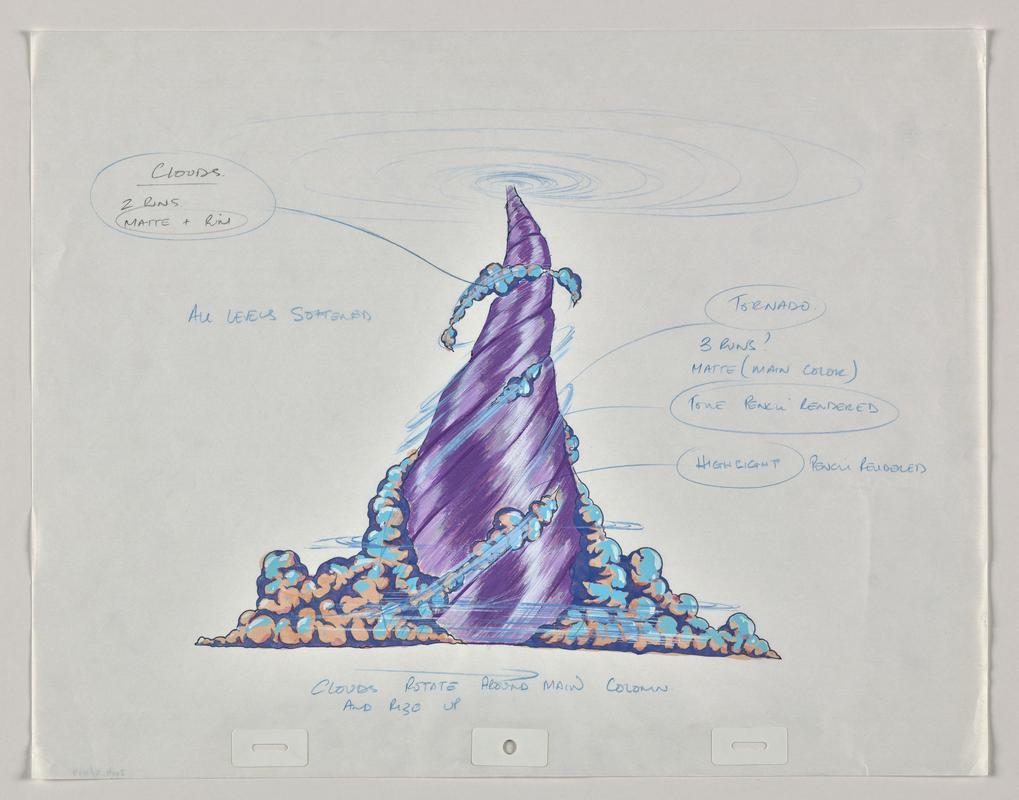 Animation production sketch from episode Moses in series &#039;Testament: The Bible in Animation&#039;.