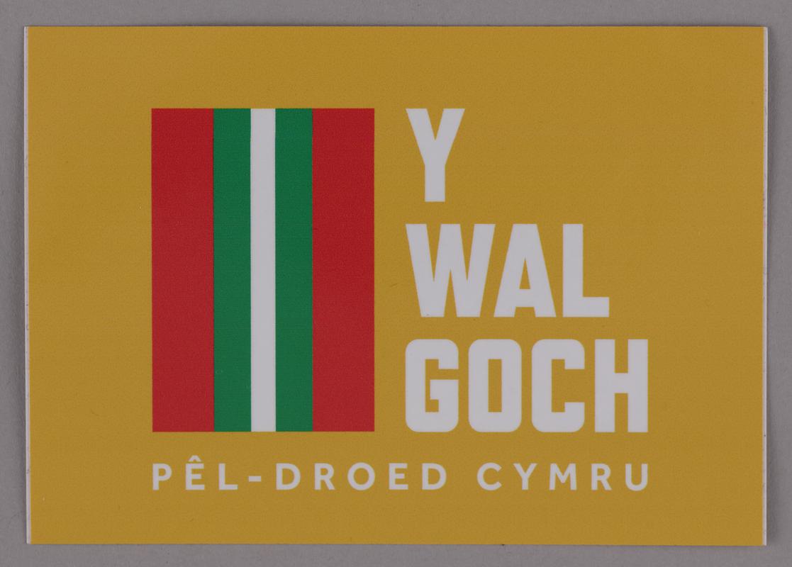 Y Wal Goch sticker, 2022