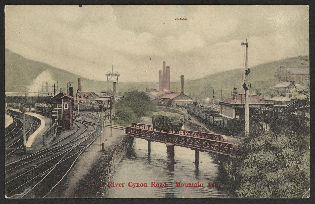 The River Cynon Road, Mountain Ash (postcard)